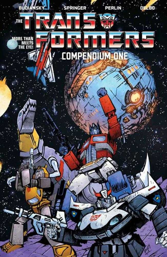 TRANSFORMERS COMPENDIUM TPB VOLUME 01 DANIEL WARREN JOHNSON & MIKE SPICER COVER