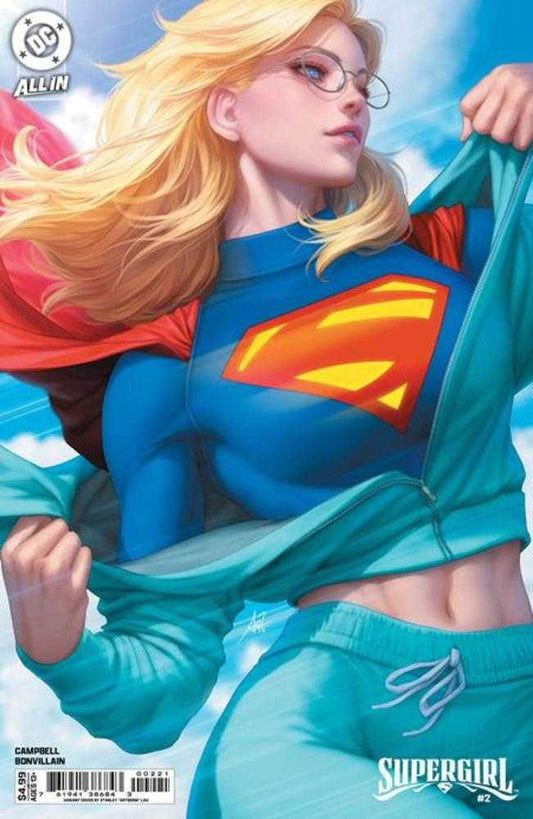 SUPERGIRL #2 COVER B STANLEY ARTGERM LAU CARD STOCK VARIANT