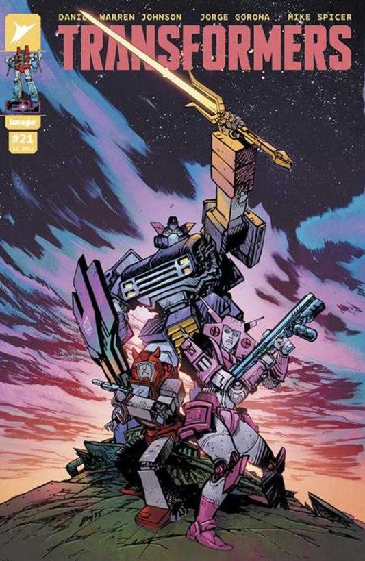 TRANSFORMERS #21 COVER A DANIEL WARREN JOHNSON & MIKE SPICER