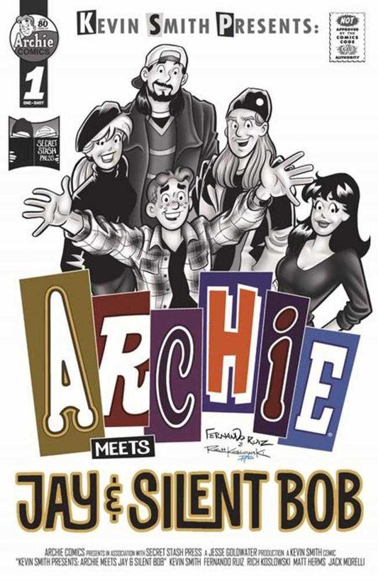 ARCHIE MEETS JAY AND SILENT BOB #1 (ONE SHOT) COVER B FERNANDO RUIZ RICH KOSLOWSKI HOMAGE GREYSCALE VARIANT (MATURE)