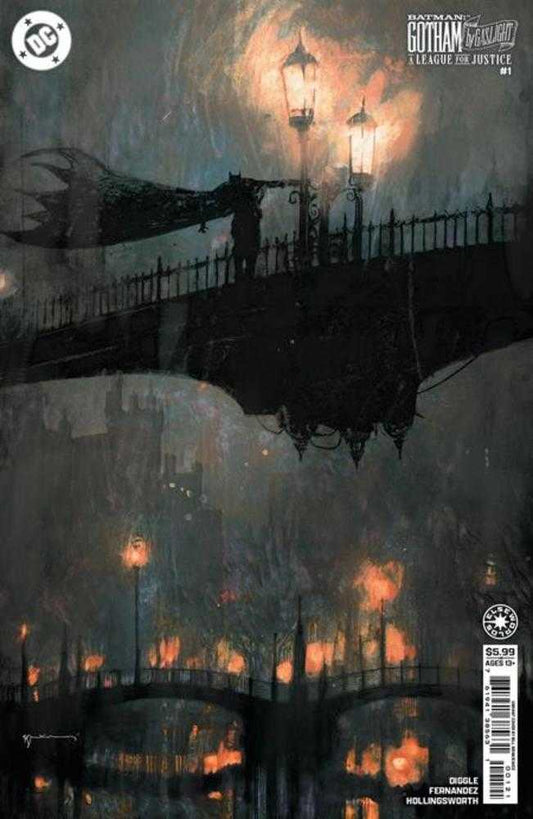 BATMAN GOTHAM BY GASLIGHT A LEAGUE FOR JUSTICE #1 (OF 6) COVER C BILL SIENKIEWICZ CARD STOCK VARIANT