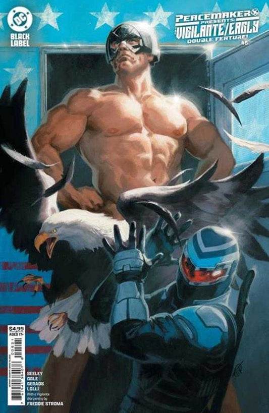 PEACEMAKER PRESENTS THE VIGILANTE EAGLY DOUBLE FEATURE #5 (OF 5) COVER B DAVID TALASKI CARD STOCK VARIANT (MATURE)