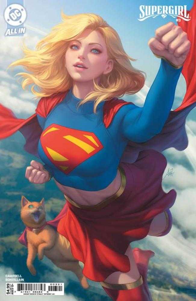 SUPERGIRL #3 COVER B STANLEY ARTGERM LAU CARD STOCK VARIANT