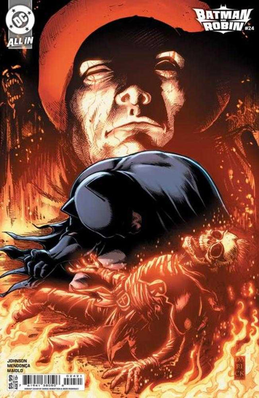 BATMAN AND ROBIN #24 COVER B DARICK ROBERTSON CARD STOCK VARIANT
