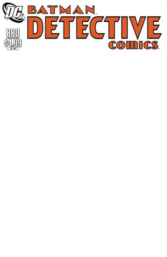 DETECTIVE COMICS #880 FACSIMILE EDITION COVER D BLANK VARIANT