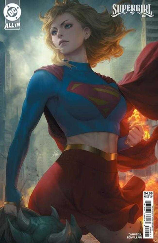 SUPERGIRL #4 COVER B STANLEY ARTGERM LAU CARD STOCK VARIANT