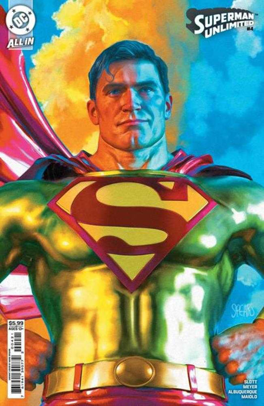 SUPERMAN UNLIMITED #4 COVER B MARK SPEARS CARD STOCK VARIANT