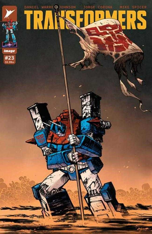 TRANSFORMERS #23 COVER A DANIEL WARREN JOHNSON & MIKE SPICER