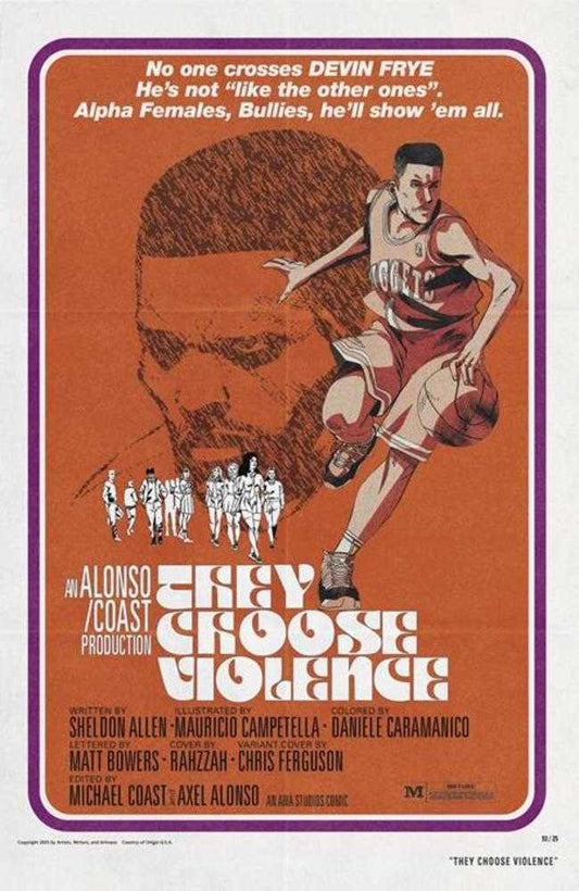 THEY CHOOSE VIOLENCE #4 (OF 5) COVER B CHRIS FERGUSON & MAURICIO CAMPETELLA BLAXPLOITATION FILM HOMAGE VARIANT (MATURE)