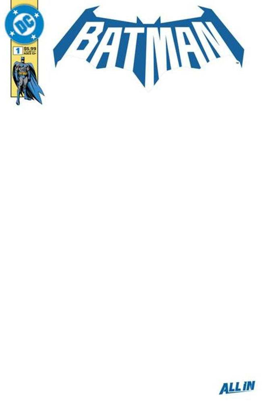BATMAN #1 COVER K BLANK CARD STOCK VARIANT