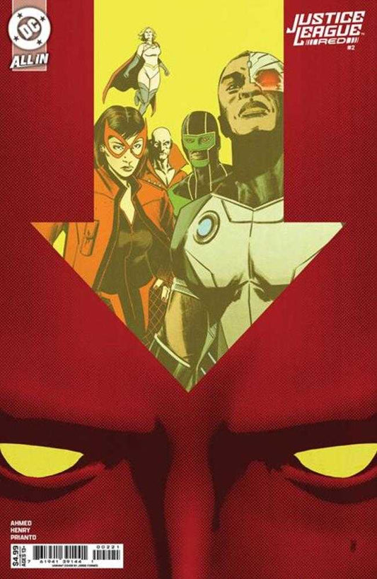 JUSTICE LEAGUE RED #2 (OF 6) COVER B JORGE FORNES CARD STOCK VARIANT