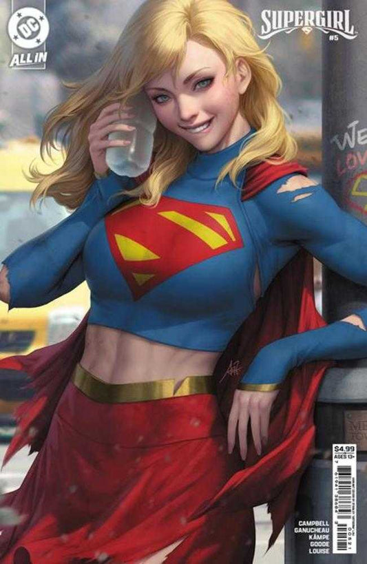 SUPERGIRL #5 COVER B STANLEY ARTGERM LAU CARD STOCK VARIANT