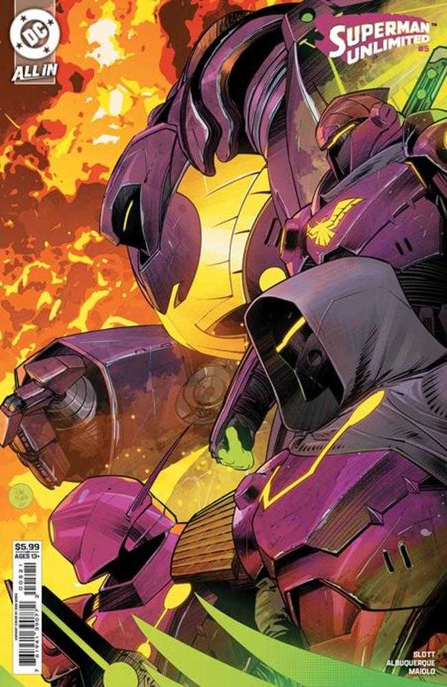 SUPERMAN UNLIMITED #5 COVER B DAN MORA CARD STOCK VARIANT