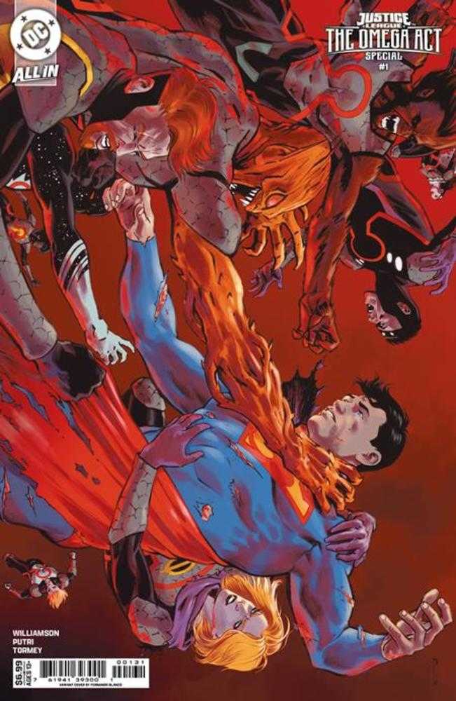 JUSTICE LEAGUE THE OMEGA ACT SPECIAL #1 (ONE SHOT) COVER C FERNANDO BLANCO CARD STOCK VARIANT (DC K.O.)