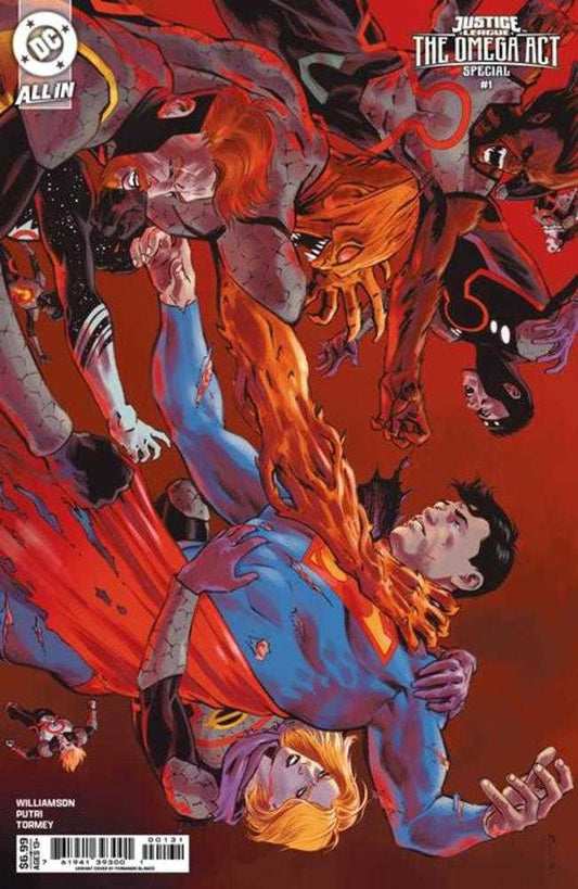 JUSTICE LEAGUE THE OMEGA ACT SPECIAL #1 (ONE SHOT) COVER C FERNANDO BLANCO CARD STOCK VARIANT (DC K.O.)