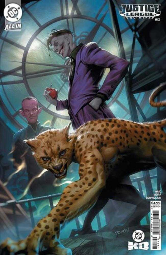 JUSTICE LEAGUE UNLIMITED #12 COVER C DERRICK CHEW CARD STOCK VARIANT (DC K.O.)