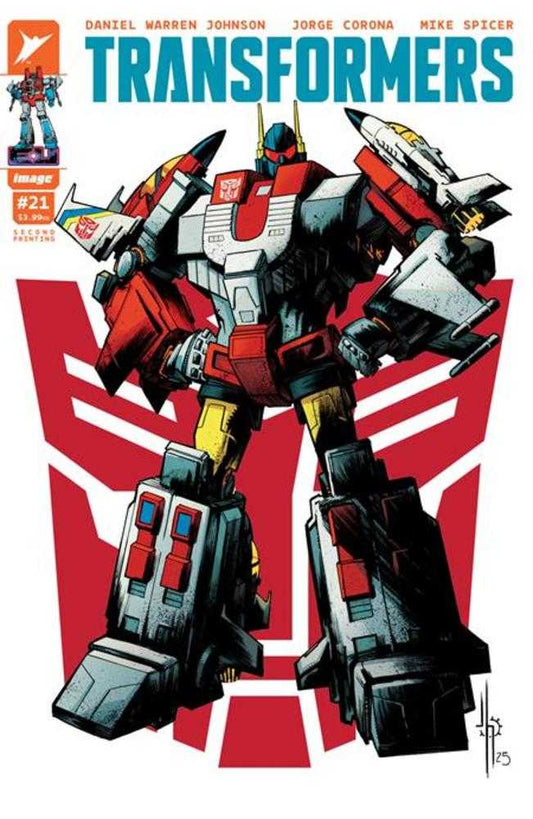 TRANSFORMERS #21 2ND PRINT COVER B JASON HOWARD AUTOBOT VARIANT
