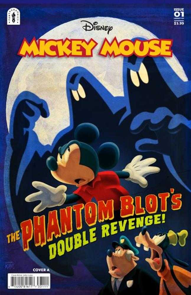 MICKEY MOUSE THE PHANTOM BLOTS DOUBLE REVENGE #1 COVER A JOHN LOTER
