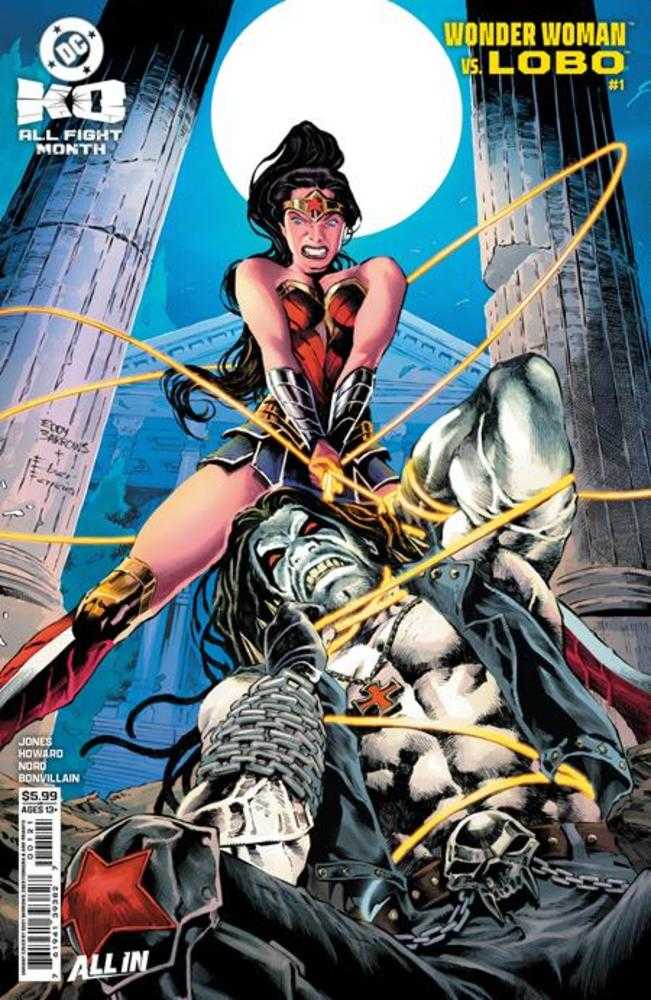 DC K.O. WONDER WOMAN VS LOBO #1 (ONE SHOT) COVER E EDDY BARROWS CARD STOCK VARIANT