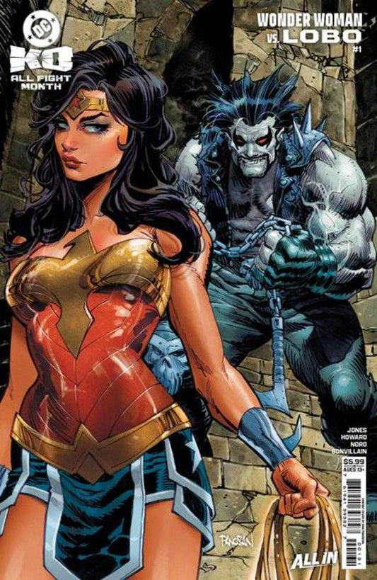 DC K.O. WONDER WOMAN VS LOBO #1 (ONE SHOT) COVER B DAN PANOSIAN CARD STOCK VARIANT