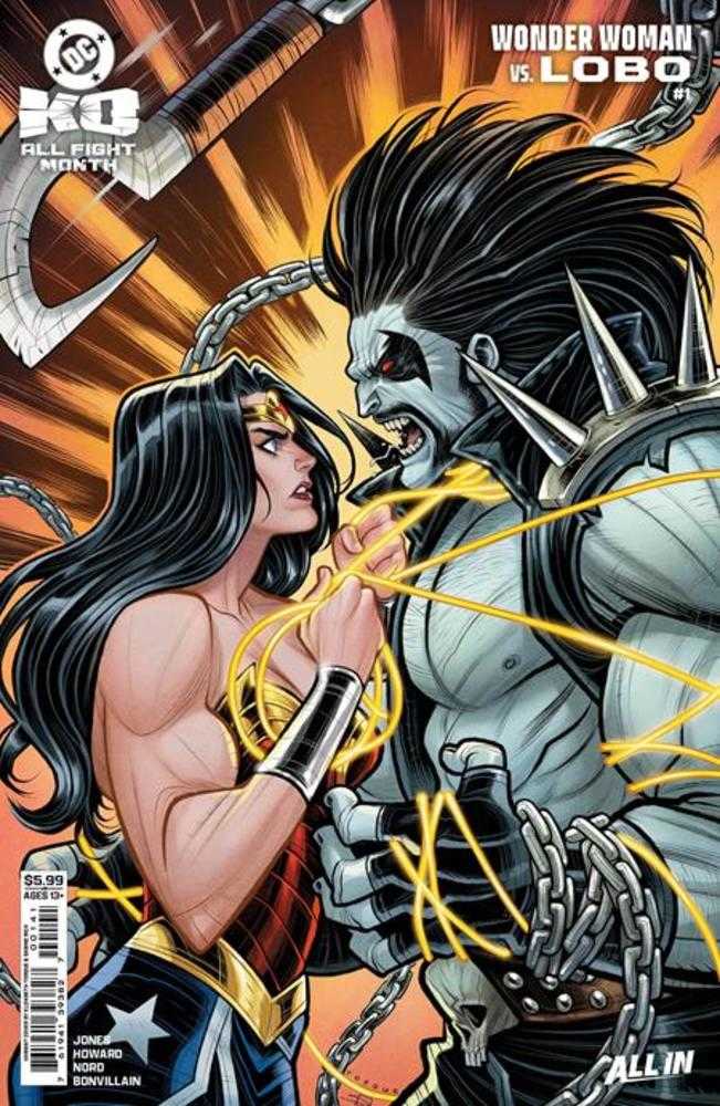 DC K.O. WONDER WOMAN VS LOBO #1 (ONE SHOT) COVER D ELIZABETH TORQUE CARD STOCK V
