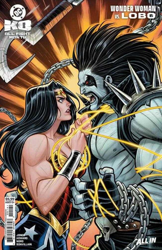 DC K.O. WONDER WOMAN VS LOBO #1 (ONE SHOT) COVER D ELIZABETH TORQUE CARD STOCK V