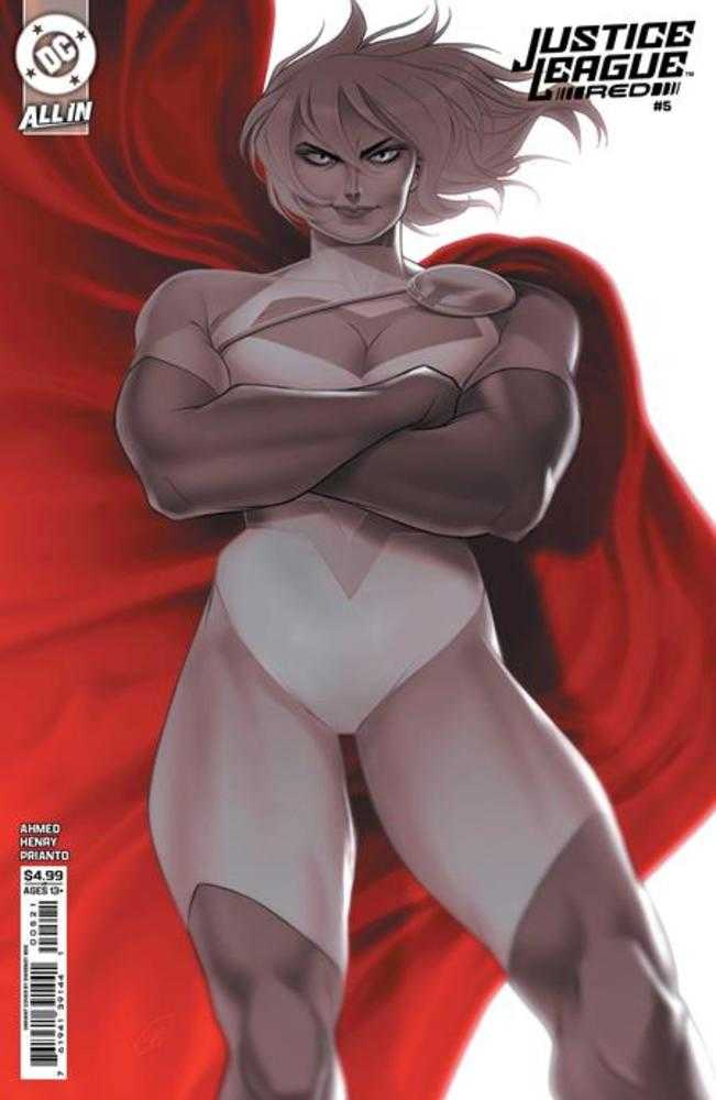 JUSTICE LEAGUE RED #5 COVER B SWEENEY BOO CARD STOCK VARIANT (DC 2025) Comic