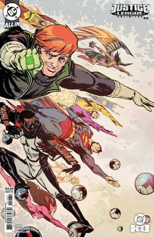 JUSTICE LEAGUE UNLIMITED #14 COVER B SANFORD GREENE CARD STOCK VARIANT (DC K.O.)