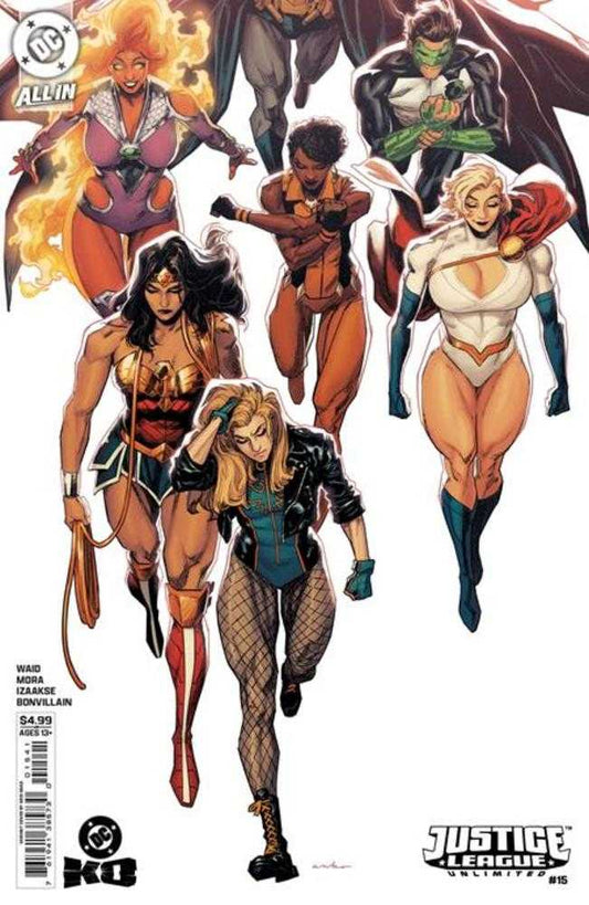 JUSTICE LEAGUE UNLIMITED #15 COVER D KRIS ANKA CARD STOCK VARIANT (DC K.O.)