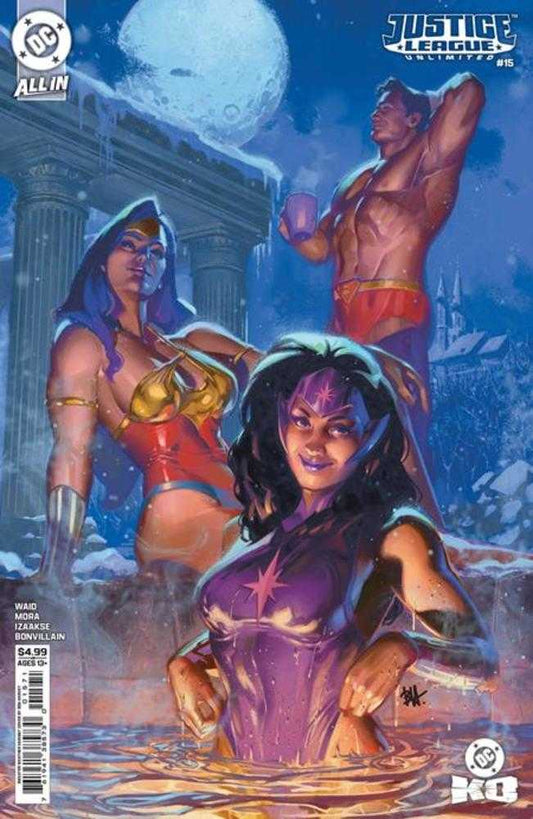 JUSTICE LEAGUE UNLIMITED #15 COVER F BEN HARVEY SWEATER WEATHER CARD STOCK VARIA