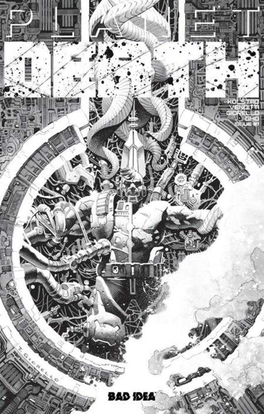 PLANET DEATH PLANET SIZED EDITION #1 COVER B BLACK & WHITE TOMAS GIORELLO VARIAN