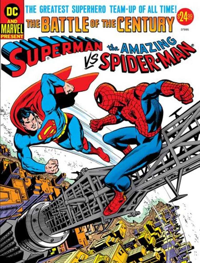 50TH ANNIVERSARY TREASURY EDITION SUPERMAN VS THE AMAZING SPIDER-MAN #1 FACSIMILE EDITION CVR C CARMINE INFANTINO ROSS ANDRU FOIL VAR
