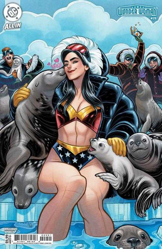 WONDER WOMAN #29 COVER E ELIZABETH TORQUE SWEATER WEATHER CARD STOCK VARIANT