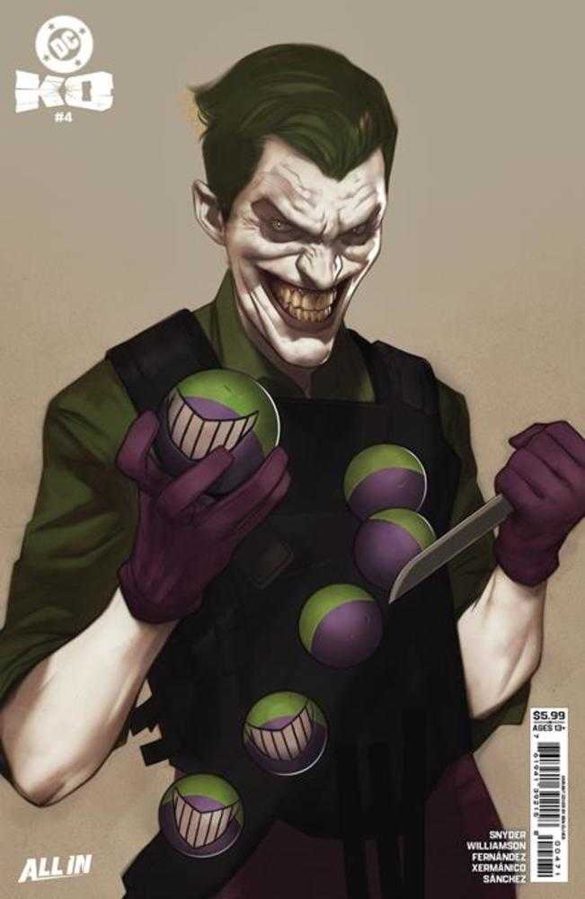 DC K.O. #4 COVER H BEN OLIVER FACE OFF CARD STOCK VARIANT (DC 2026) Comic