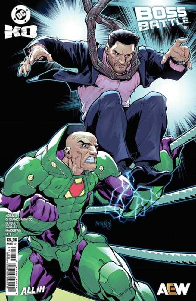 DC K.O. BOSS BATTLE #1 (ONE SHOT) COVER F GLEB MELNIKOV AEW CARD STOCK VARIANT