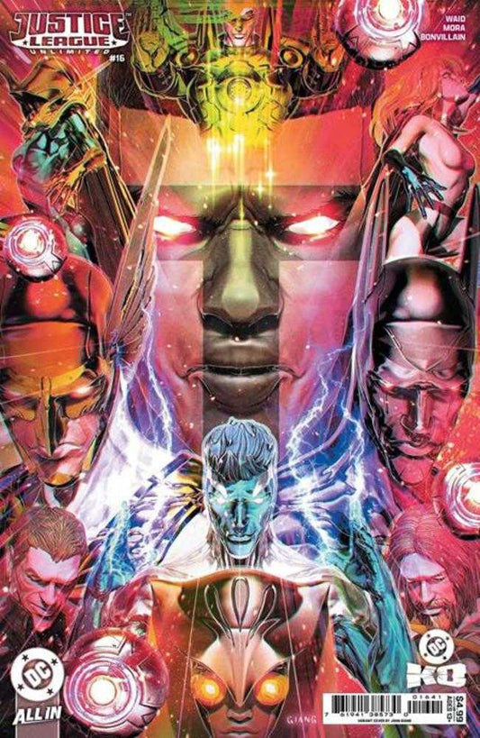 JUSTICE LEAGUE UNLIMITED #16 COVER E JOHN GIANG CARD STOCK VARIANT (DC K.O.)