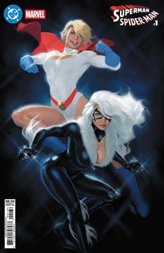 DC MARVEL SUPERMAN SPIDER-MAN #1 (ONE SHOT) COVER V DAVID TALASKI POWER GIRL