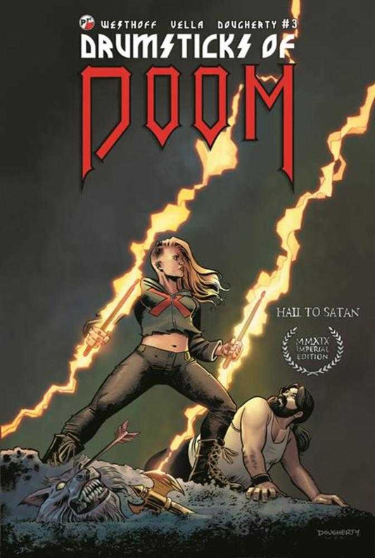 DRUMSTICKS OF DOOM #3 COVER A DAN DOUGHERTY (Massive Publishing 2026) Comic