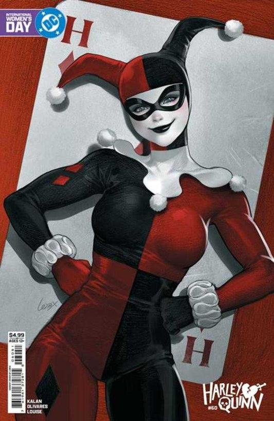 HARLEY QUINN #60 COVER E LESLEY LEIRIX LI INTERNATIONAL WOMEN™S DAY CARD STOCK