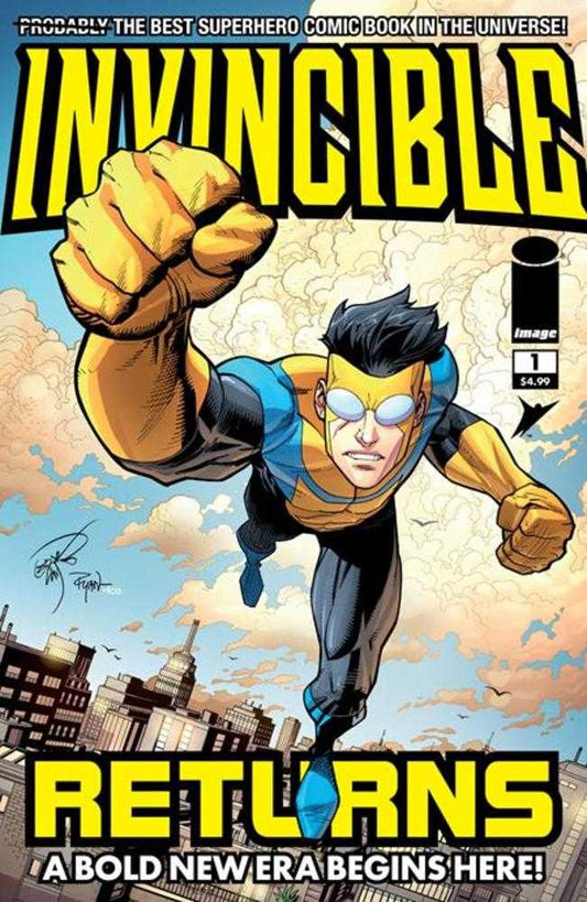 INVINCIBLE RETURNS FACSIMILE EDITION #1 COVER B ERIK LARSEN & RYAN OTTLEY VARIANT
