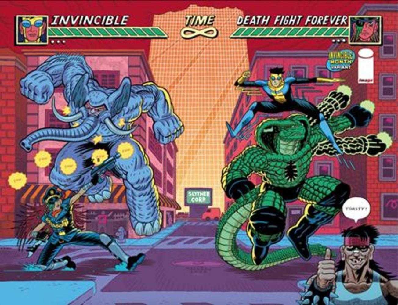 DEATH FIGHT FOREVER #2 COVER D ANDREW MACLEAN INVINCIBLE TEAM UP WRAPAROUND VARIANT