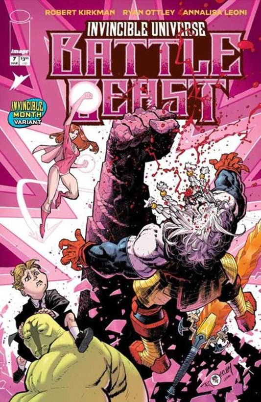 INVINCIBLE UNIVERSE BATTLE BEAST #7 COVER H RYAN OTTLEY & ANNALISA LEONI INVINCI