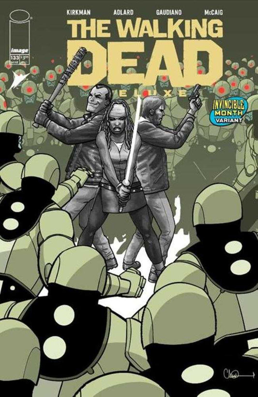 WALKING DEAD DELUXE #133 COVER E DAVID FINCH & DAVE MCCAIG INVINCIBLE TEAM UP VA