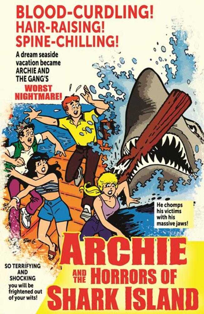 ARCHIES TV LAUGH OUT #79 FACSIMILE EDITION COVER B STAN GOLDBERG JAWS PARODY VARIANT