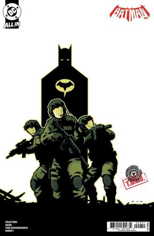 BATMAN #9 COVER H 1:25 DAVID AJA CARD STOCK VARIANT (DC 2026) 1st Print Comic