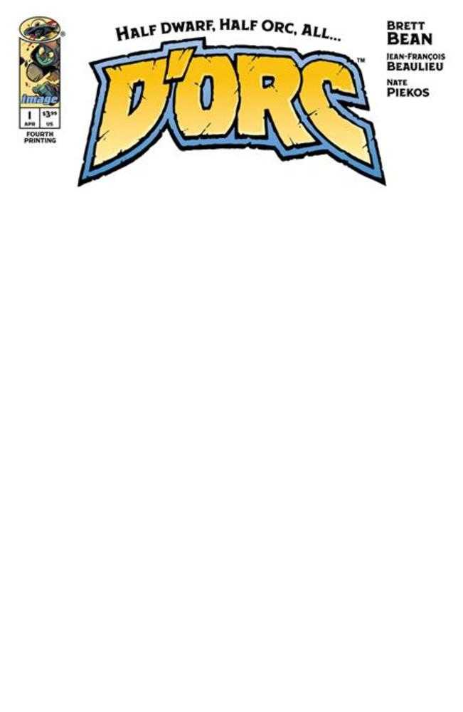 DORC #1 COVER B BLANK SKETCH VARIANT (Image 2026) 4th Print Comic