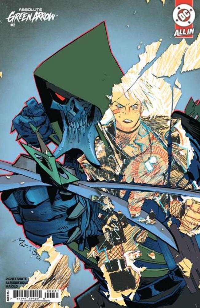 ABSOLUTE GREEN ARROW #2 COVER E 1:25 MATIAS BERGARA CARD STOCK VARIANT