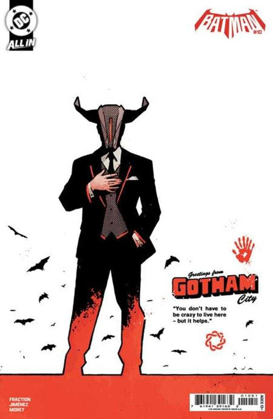 BATMAN #10 COVER F 1:25 DAVID AJA CARD STOCK VARIANT (DC 2026) Comic