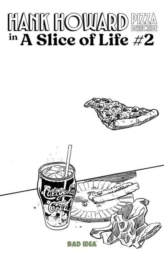 HANK HOWARD PIZZA DETECTIVE A SLICE OF LIFE #2 COVER C DAVID LAPHAM PIZZA SKETCH Comic