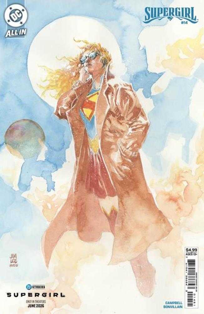 SUPERGIRL #14 COVER E JIM LEE SUPERGIRL MOVIE CARD STOCK VARIANT Comic